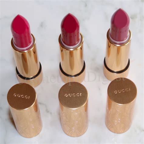 rouge à lèvres satin gucci|Gucci satin lipstick swatches.